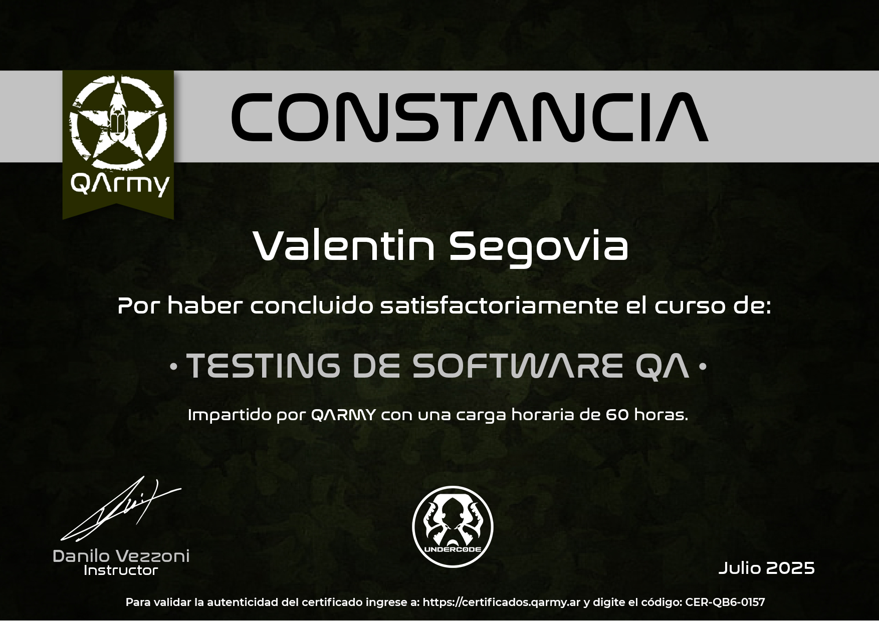 Certificado
